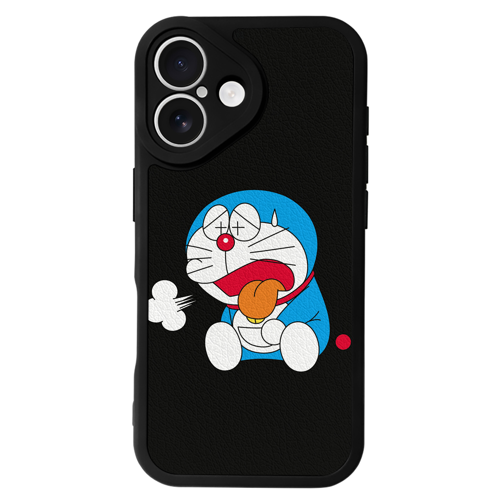 （画像用） ドラえもん Doraemon 【iPhone 16シリーズ対応】シリコンスマホケース（レザー調） 材質：シリコン